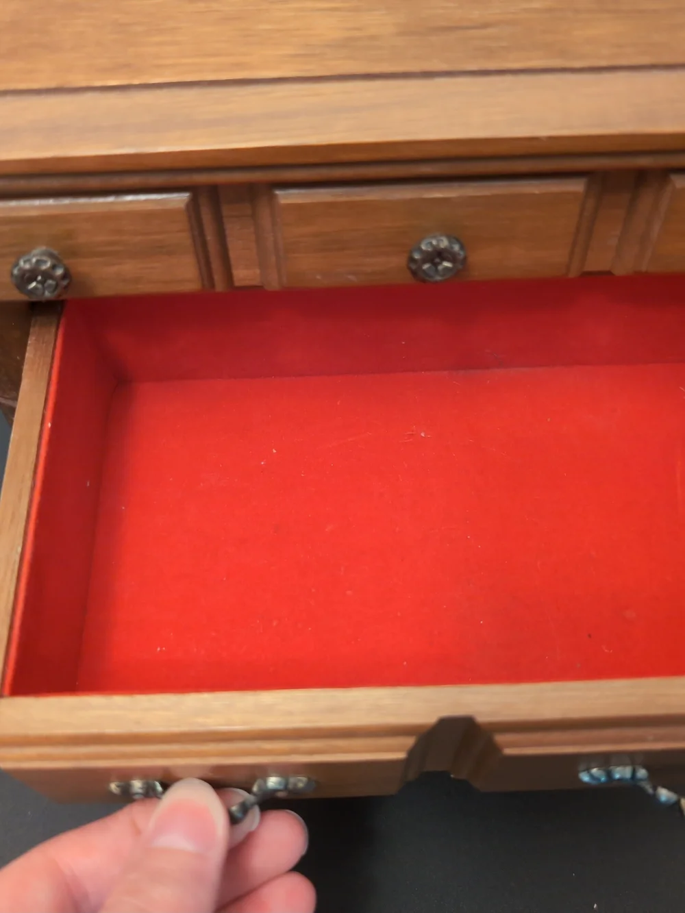 Wood Finish Jewelry Chest Organizer - Brown